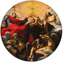 ‘L’Incoronazione della Vergine’ del Bononi visibile fino al 12 Maggio a Santa Maria in Vado